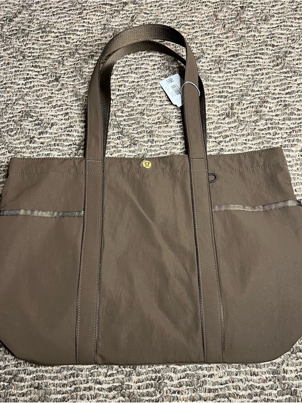lululemon athletica Men's Taupe Brown Tote Bag